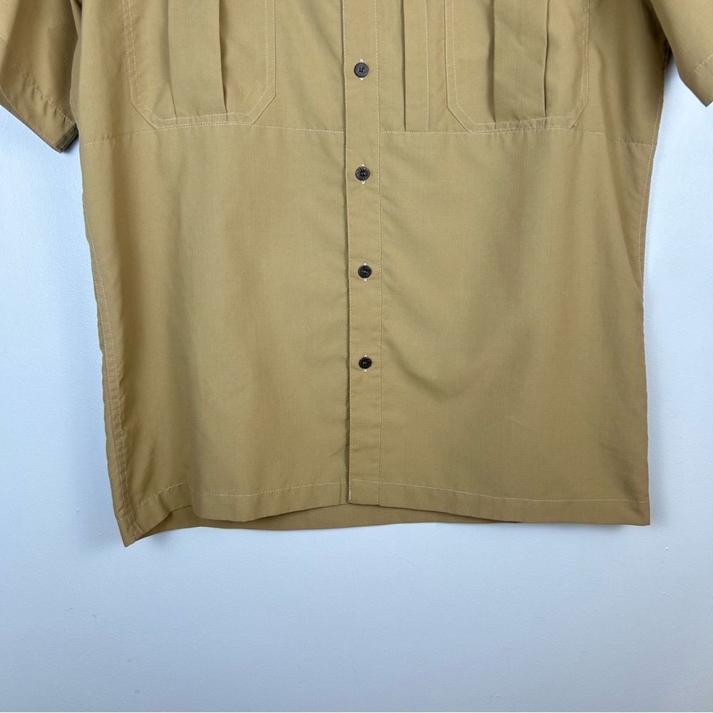 Kuhl Wunderer Short Sleeve Shirt UPF 50 Khaki Outdoors Hiking Fishing Casual M - Picture 2 of 16